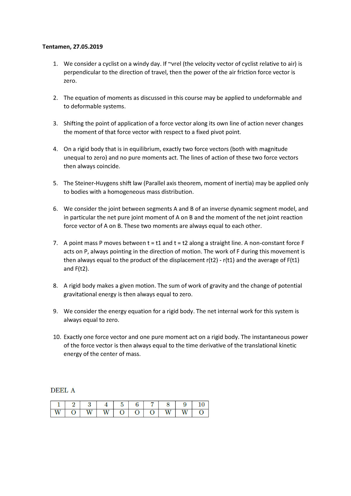 ECBA Exam Assessment