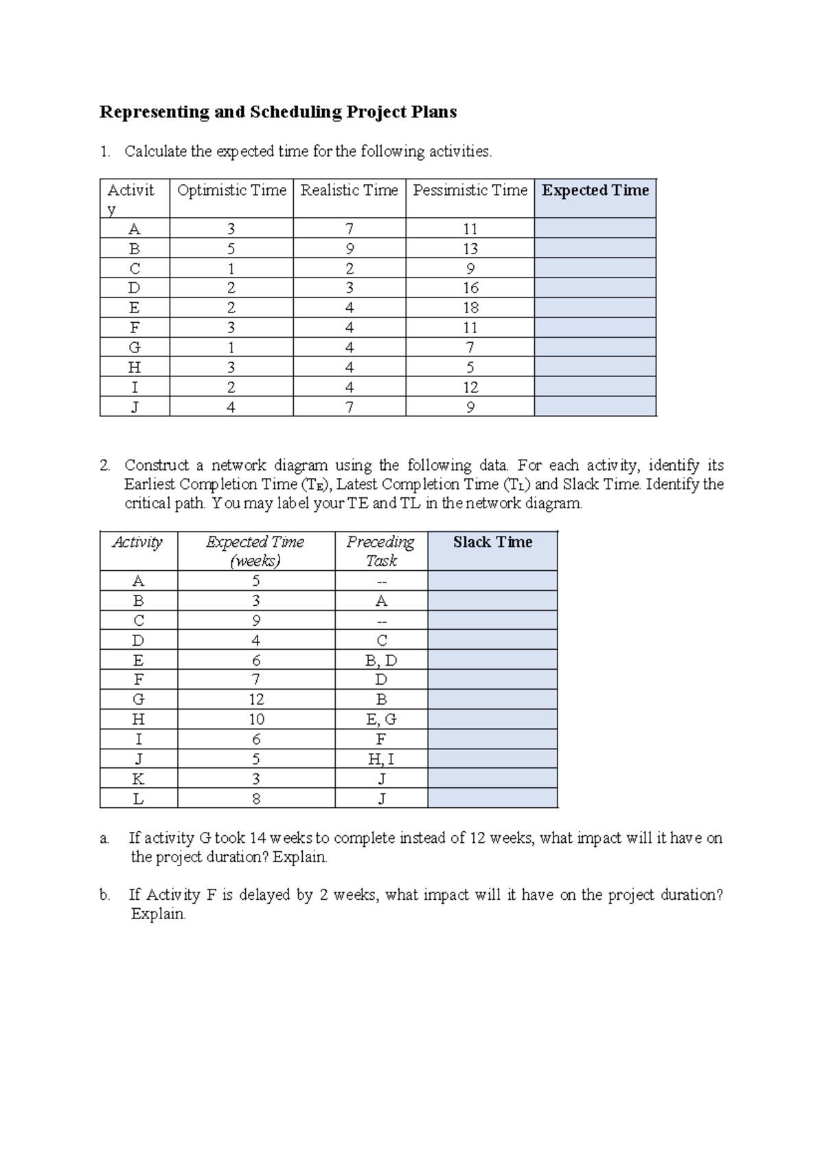 1. Network diagrams - this is for instructors - Representing and ...