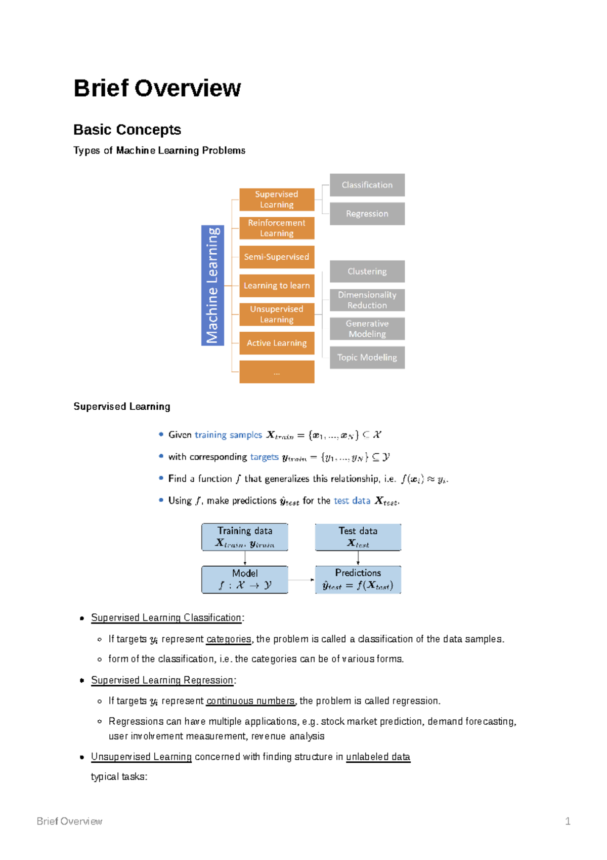 A Brief Overview - Brief Overview Basic Concepts Types of Machine ...