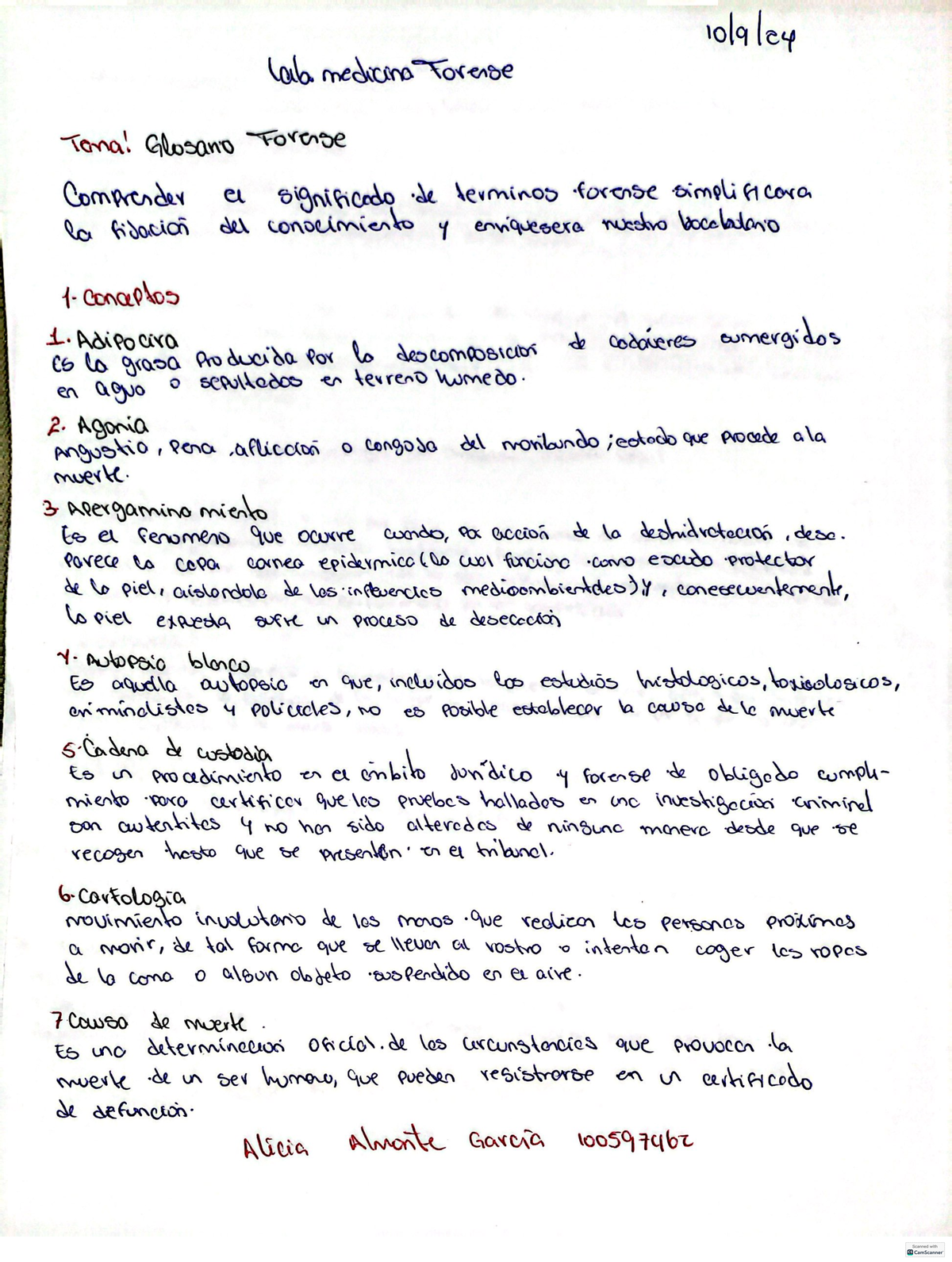 Glosario Forense - lab. medicina Forerse Tona! Glosano Forese ...