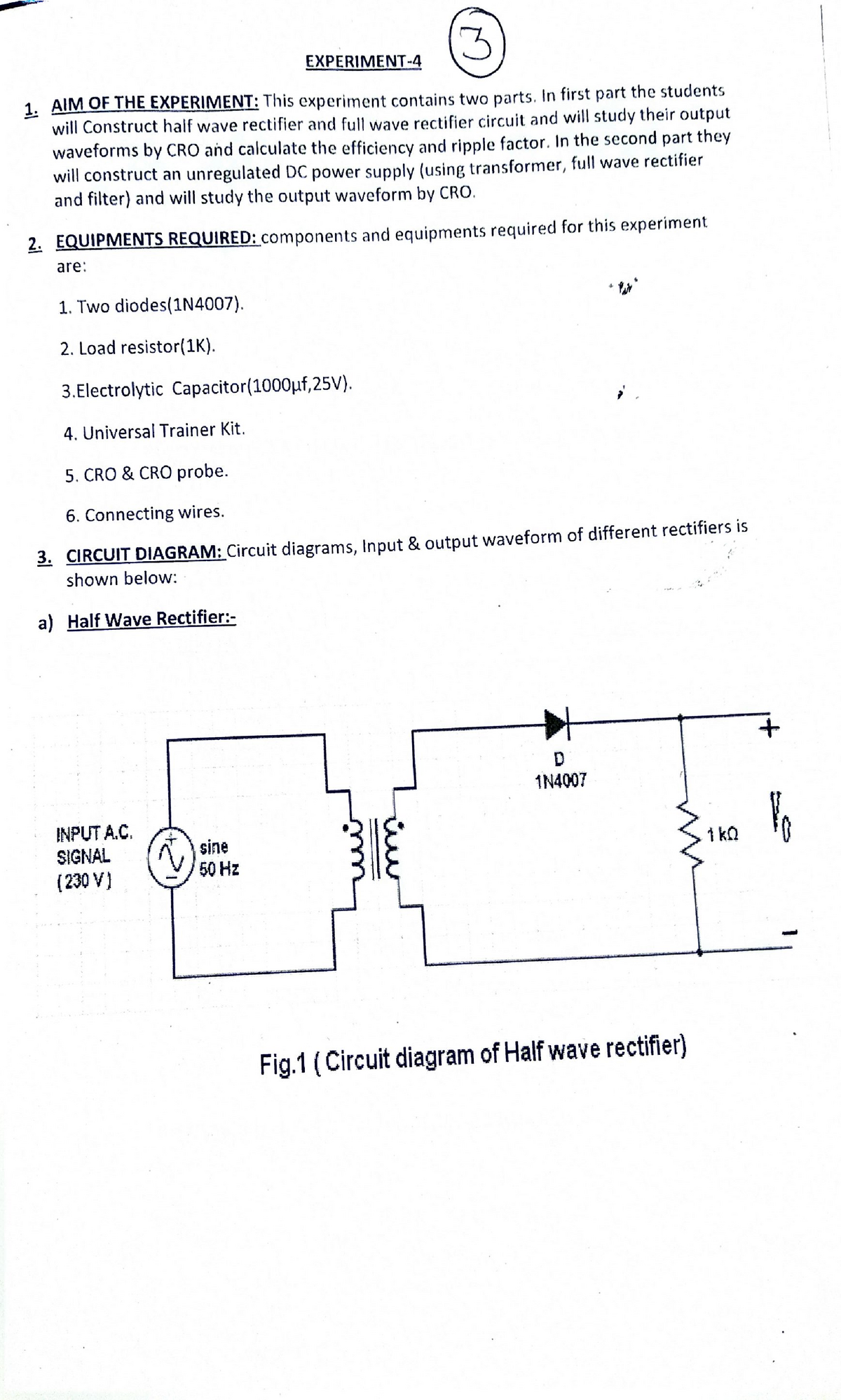 Exp 4 - Basic Electrical Lab Manual For Experiment No - 4 - Basic ...