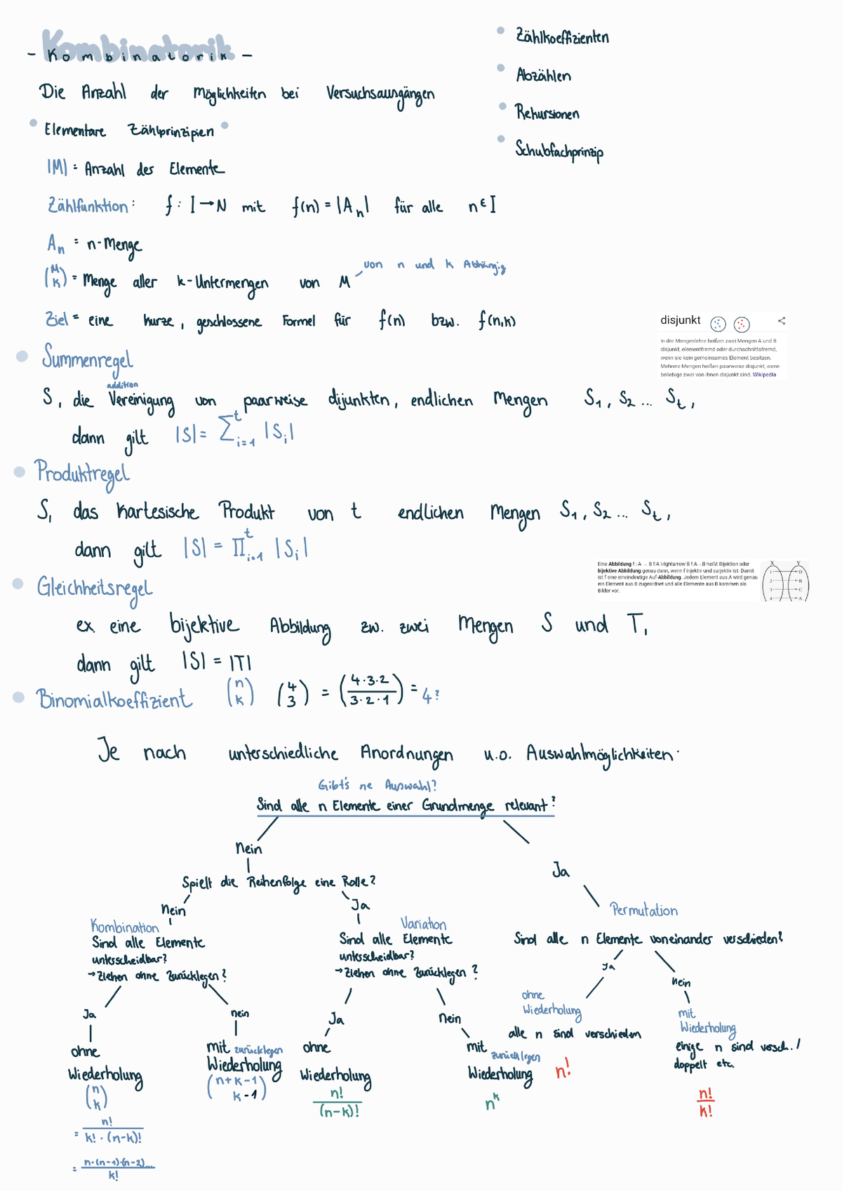 Beweistechniken Kombinatorik - Logik Und Diskrete Mathematik - Studocu