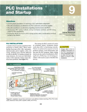 Intro to PLCs Chapter 5 - PLC Resumen del libro - CS201 - Studocu