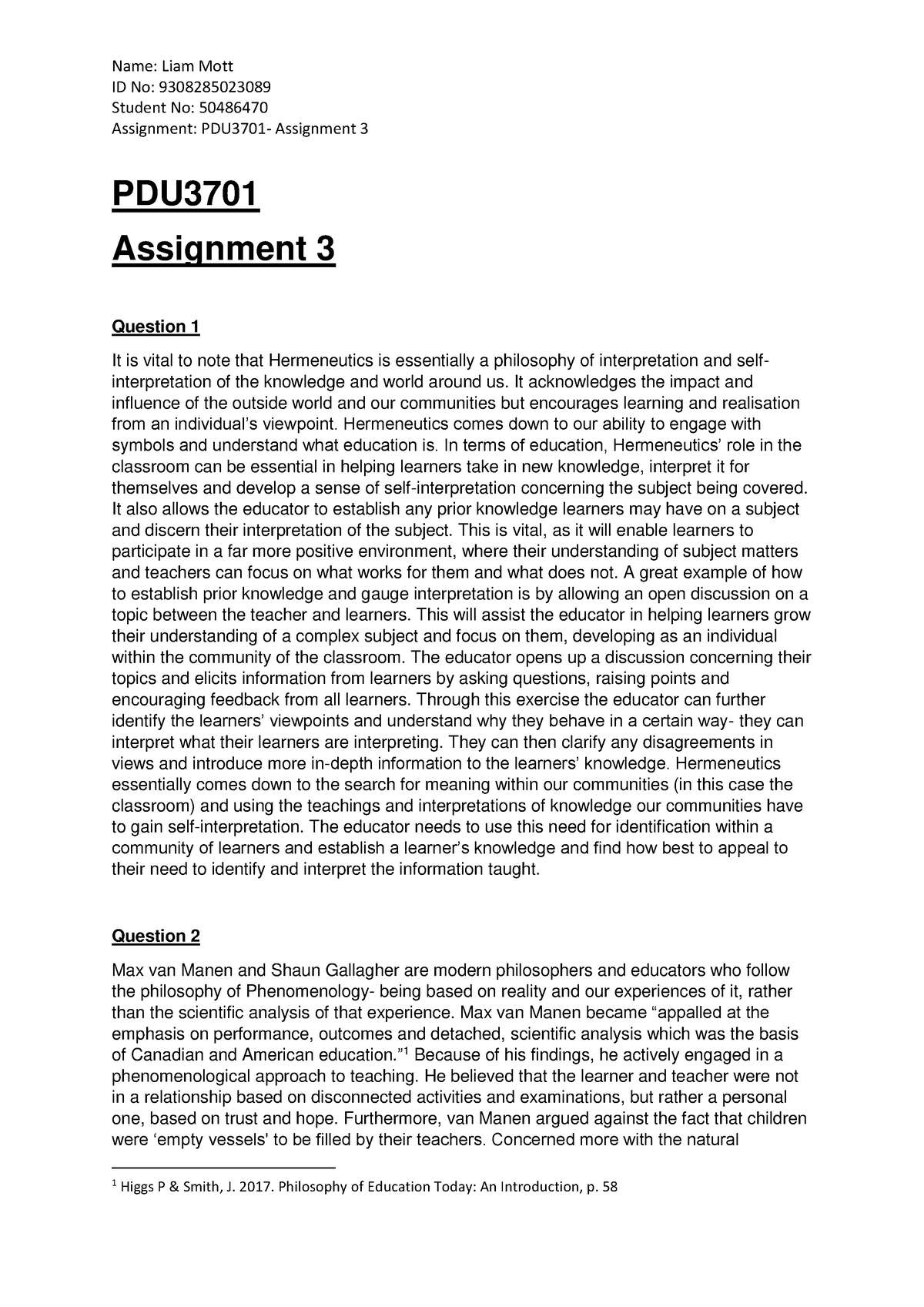 pdu3701 assignment 3 answers