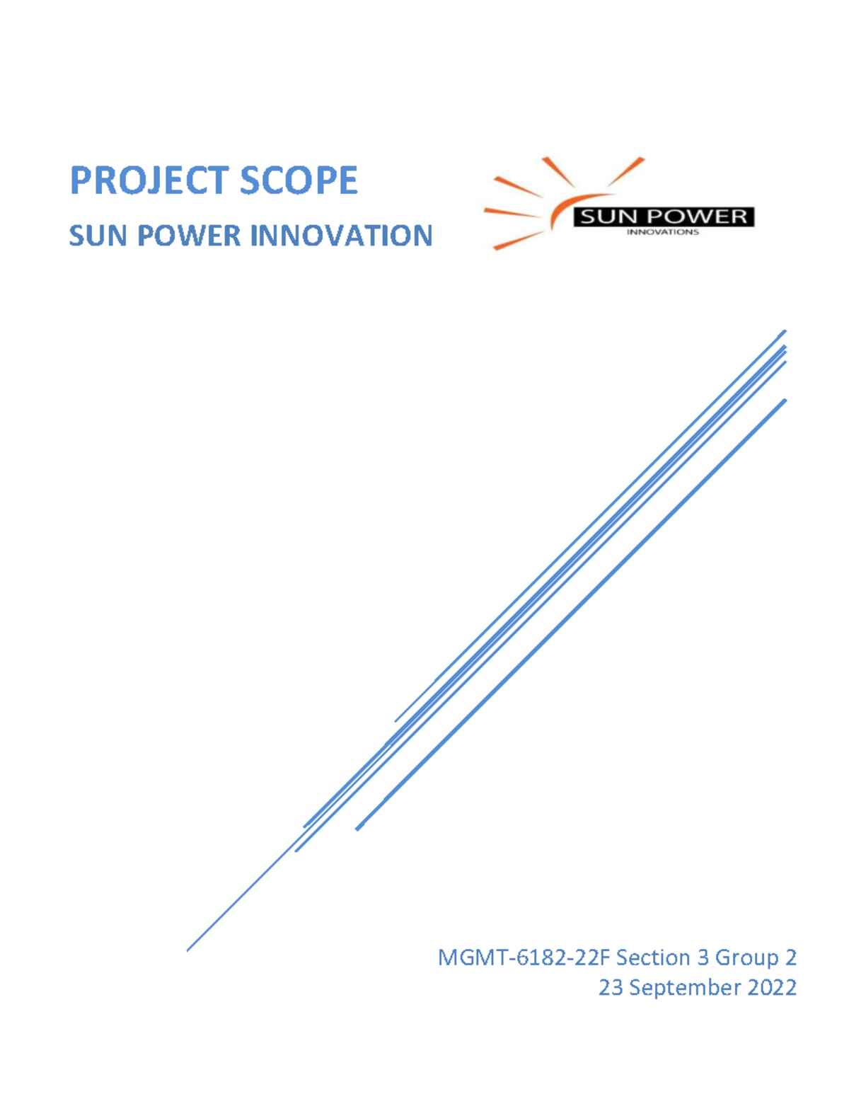 MGMT 6182-22F - Project Scope Template - s MGMT-6182-22F Section 3 ...