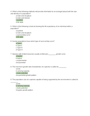 Bio- 1102- Adam Fry Week 4 Lecture Notes - BIOL 1102 - Studocu