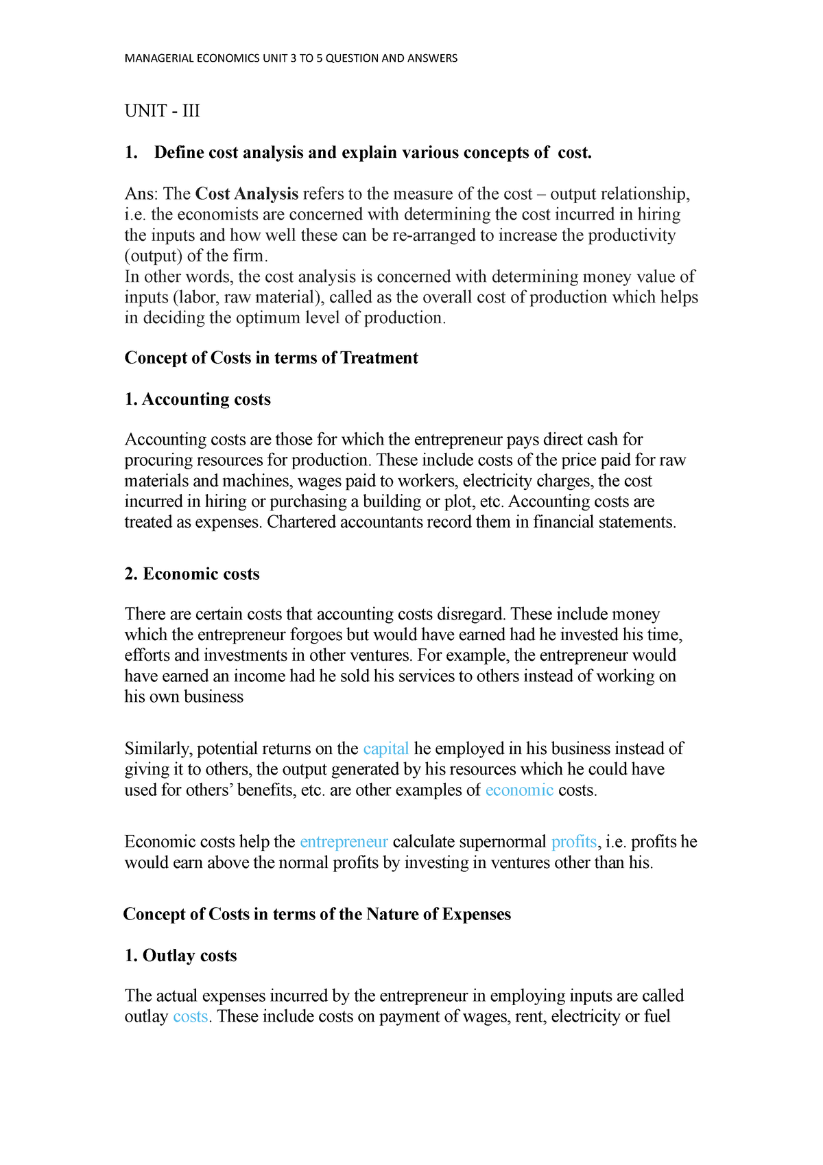 managerial-economics-unit-iii-define-cost-analysis-and-explain