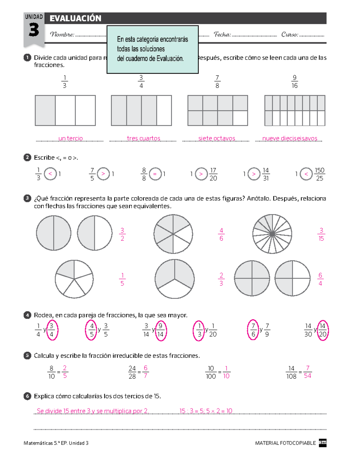 Evaluaciontema 3 sm savia pdf matematicas 5 primaria - EVALUACIÓN 3 ...