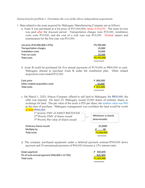 PFC 2 - Intacc 1 Practice Materials - Intermediate Accounting 1 - Studocu