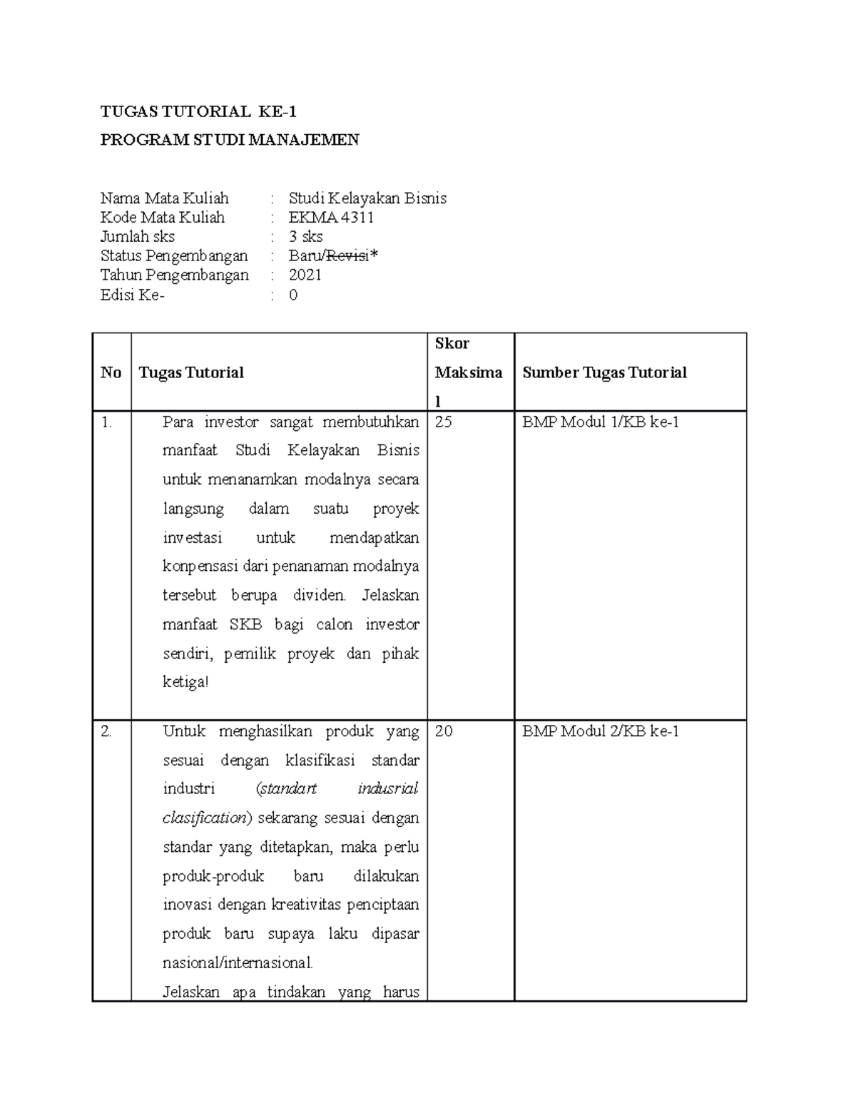 04452006 3 Michika Widheany EKMA4311 - TUGAS TUTORIAL KE- PROGRAM STUDI ...