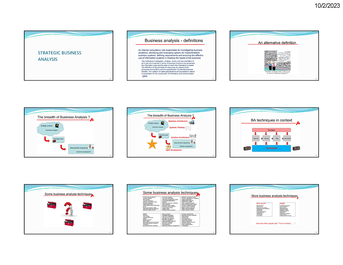 Strategic Business Analysis - Bsa3 - 1- STRATEGIC BUSINESS ANALYSIS 1-2 ...