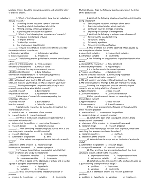 Short Quiz For First Quarter - I. T/F Statement. Write TRUE If The ...