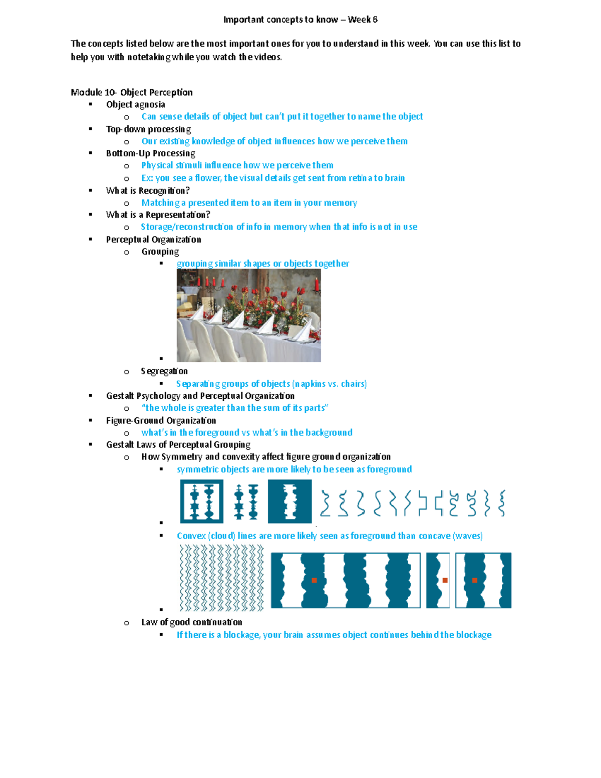 Module 6 Study Guide - Important Concepts To Know – Week 6 The Concepts ...