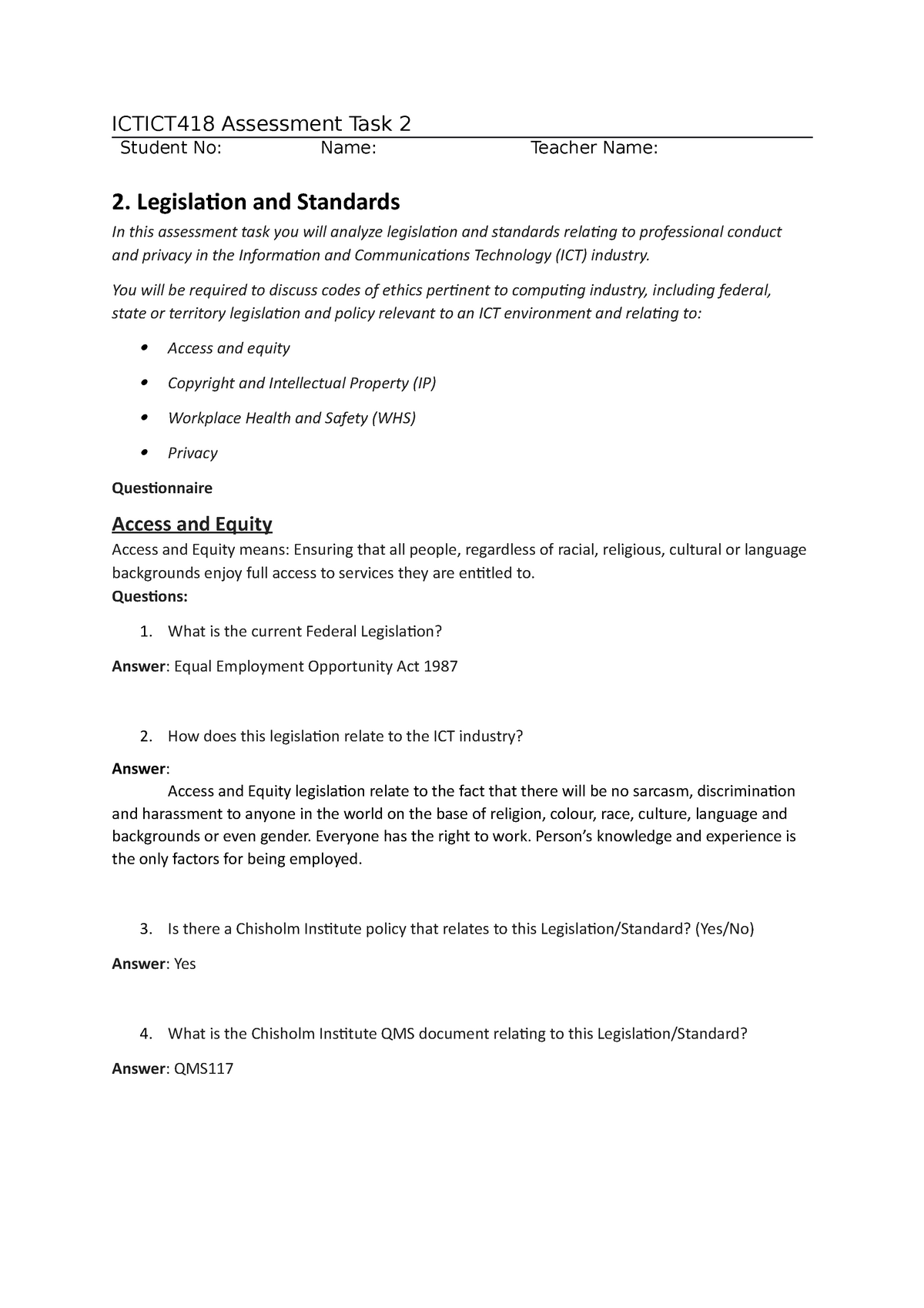 laws related to ict essay