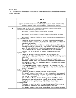 Task 1 - RTI And Vocabulary - Kendra Henderson D163 - Secondary Reading ...