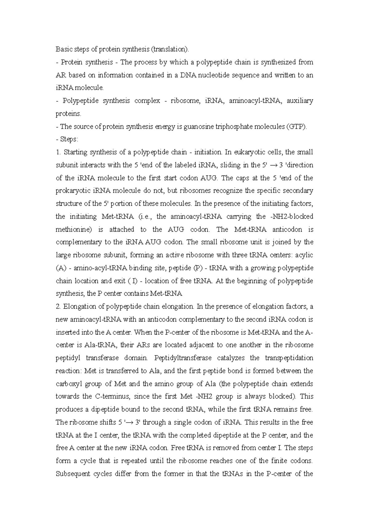 basic-steps-of-protein-synthesis-translation-protein-synthesis