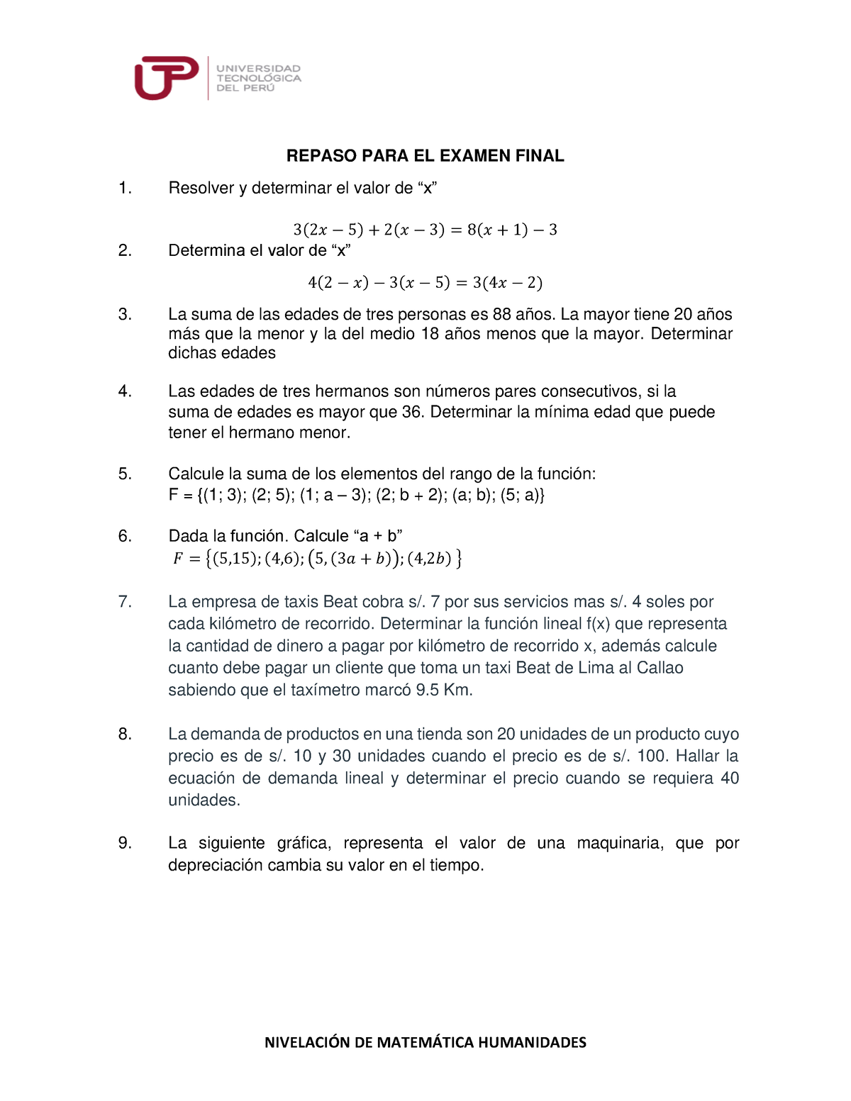 S17.s2 - Repaso Para El Examen Final - NIVELACI”N DE MATEM¡TICA ...