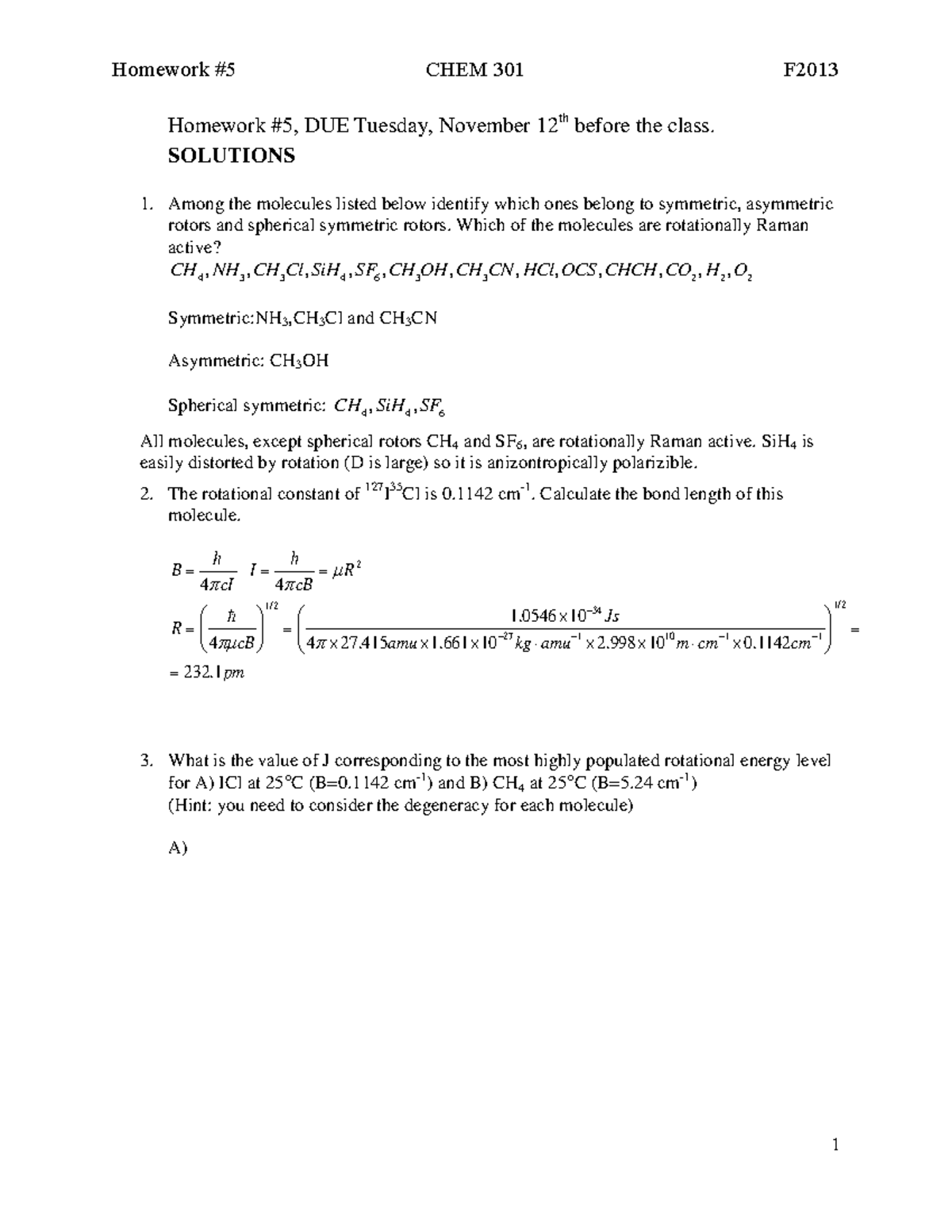 Hw5 F13 Solutions Homework Due Tuesday November 12 Th Before The Class Studocu