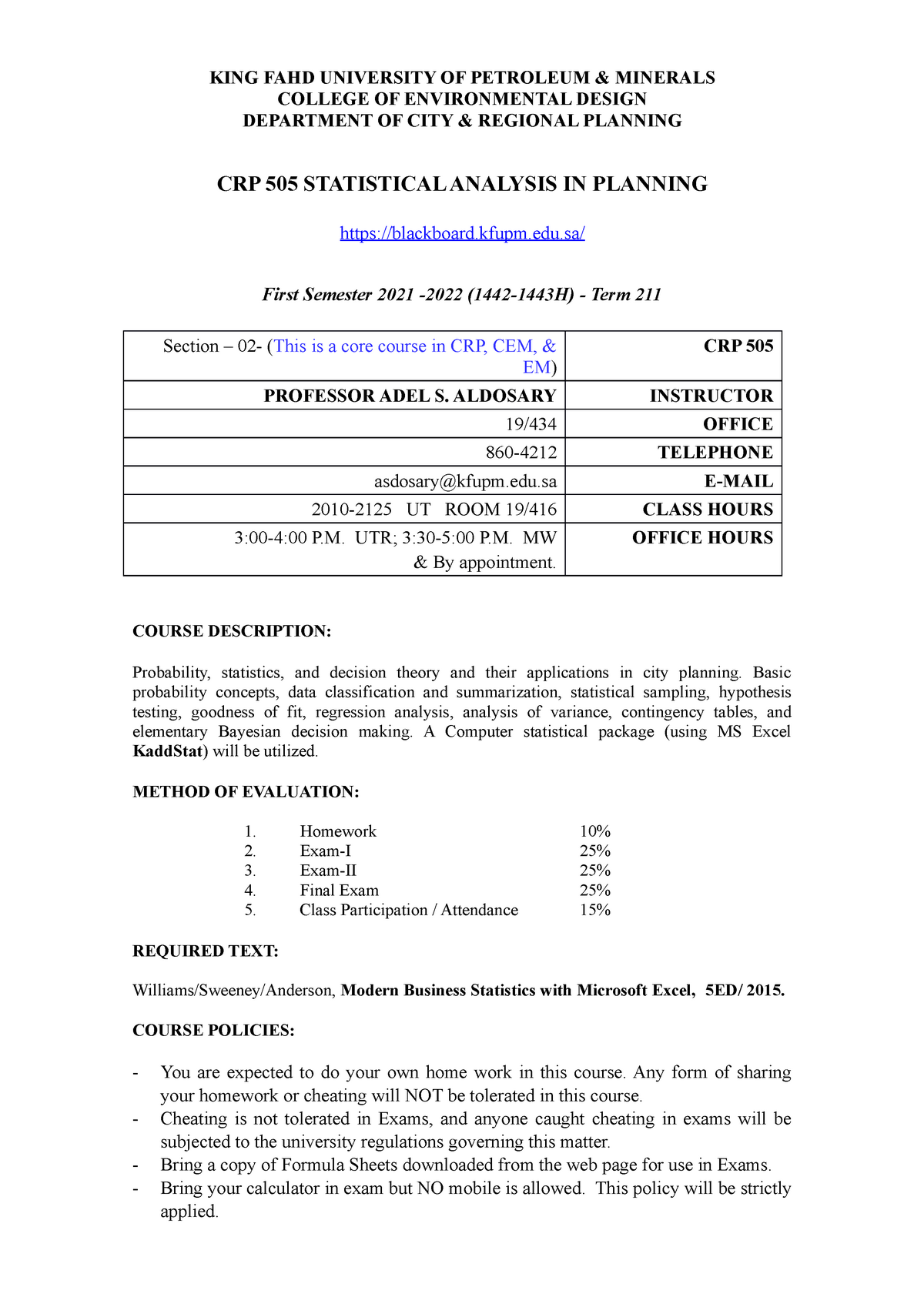 Ut Final Exam Schedule Fall 2022 Crp 505 Course Syllabus - Term 121 - Sec-02 - Computer Architecture - -  Studocu