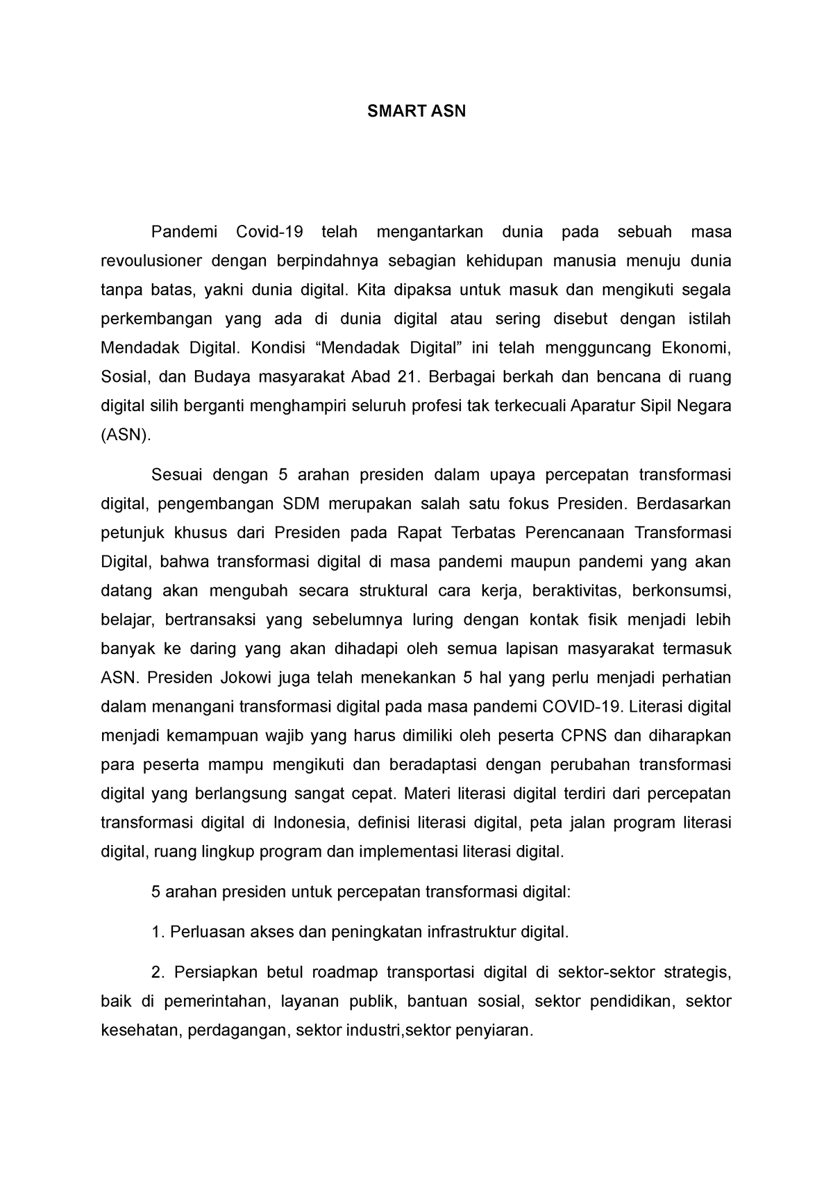 essay tentang smart asn