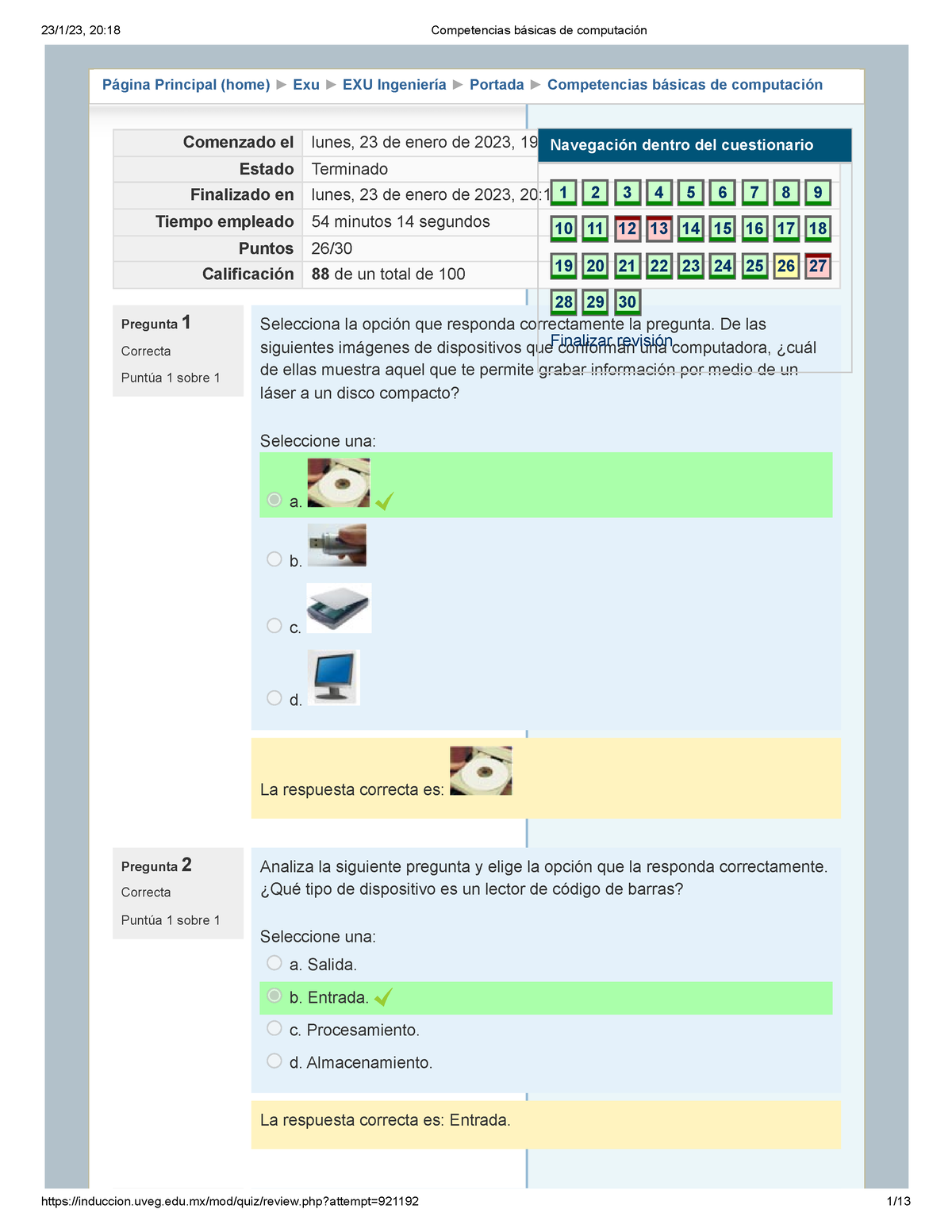 Competencias Básicas De Computación - Página Principal (home) Exu EXU ...