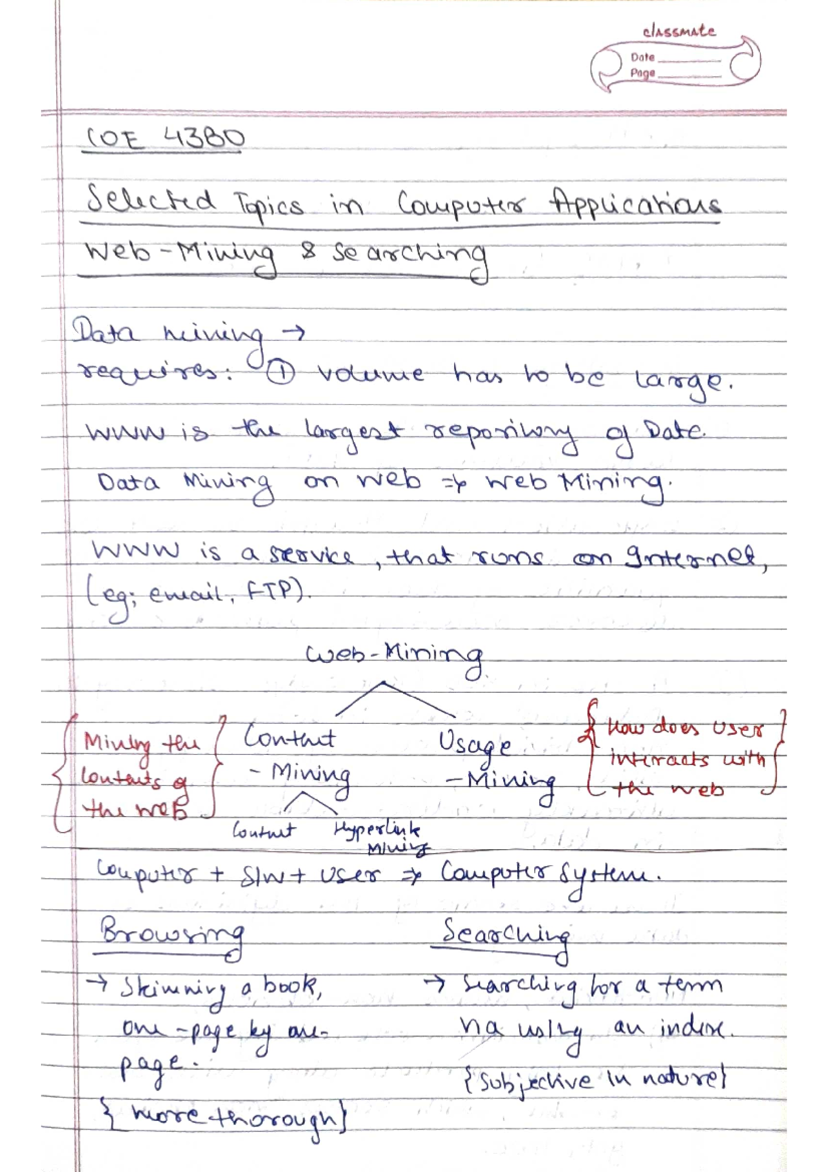 Web Mining Notes - Computers & Programming - Studocu