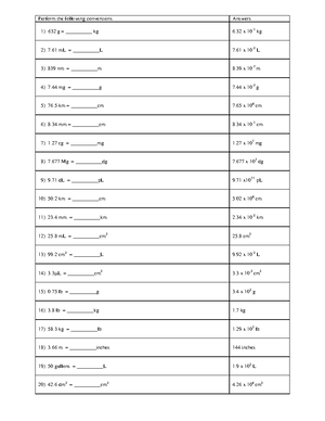More Problems Exam 2 - Cole - CHEM 100 - LA Tech - Studocu