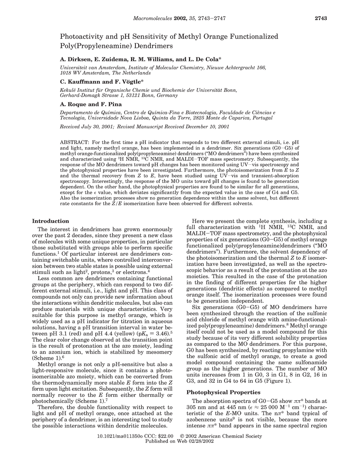 Photoactivity and p H Sensitivity of Meth - Photoactivity and pH ...