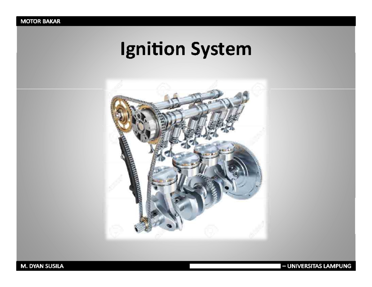 Resume Materi Ignition System - Ignition System Outline • Ignition ...