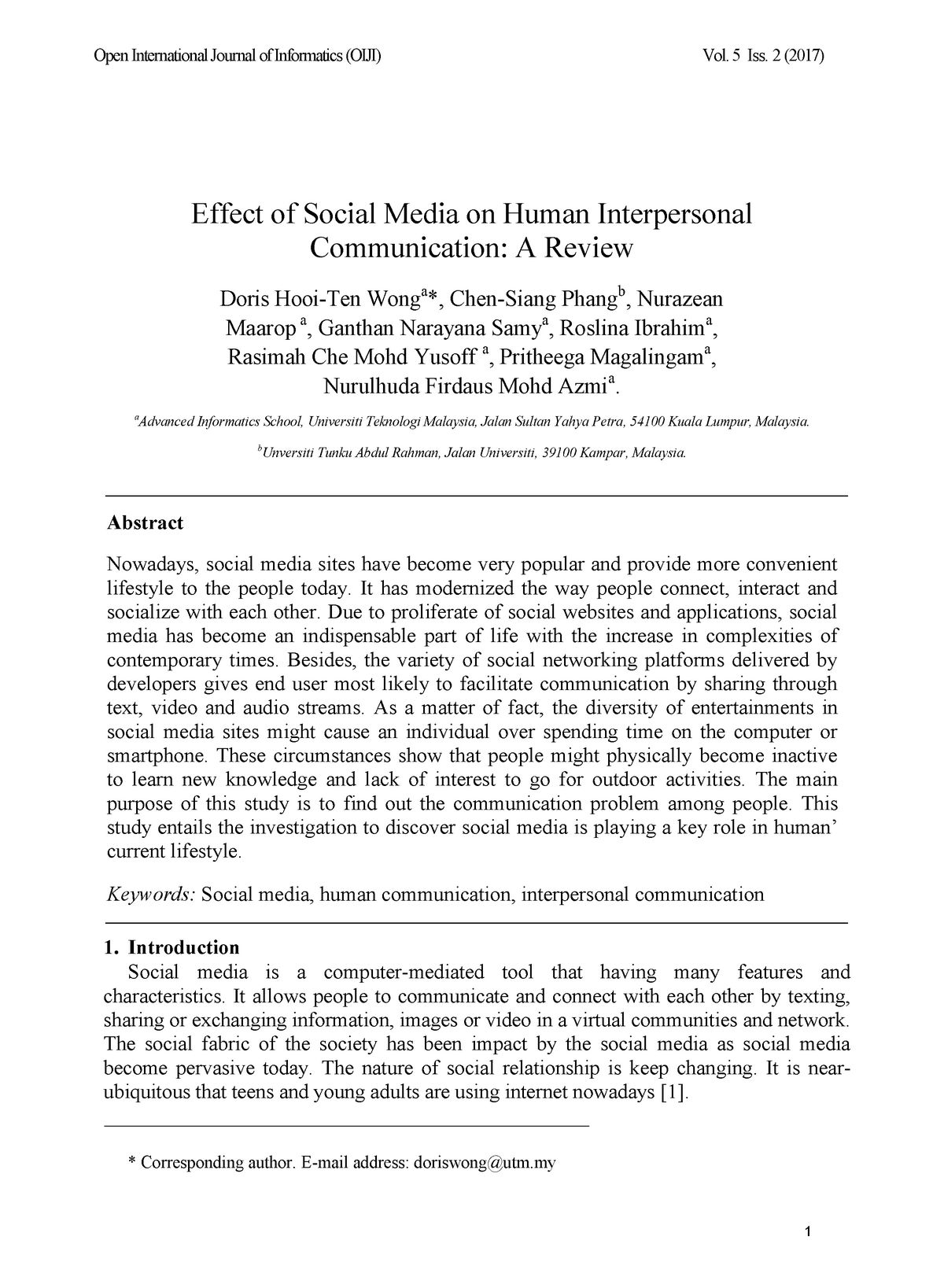 social media impact on human interaction essay