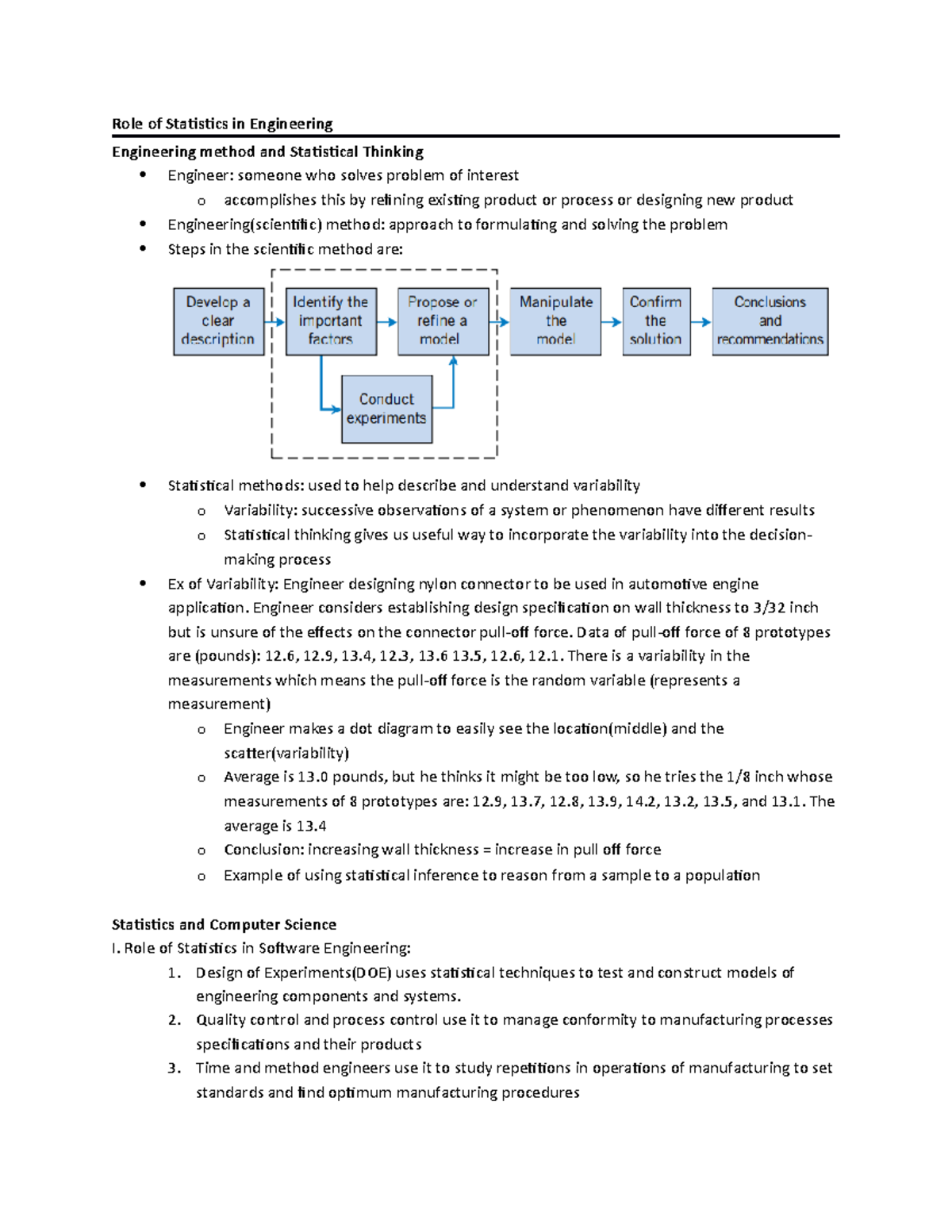 IME 254 - Extra research - Role of Statistics in Engineering ...