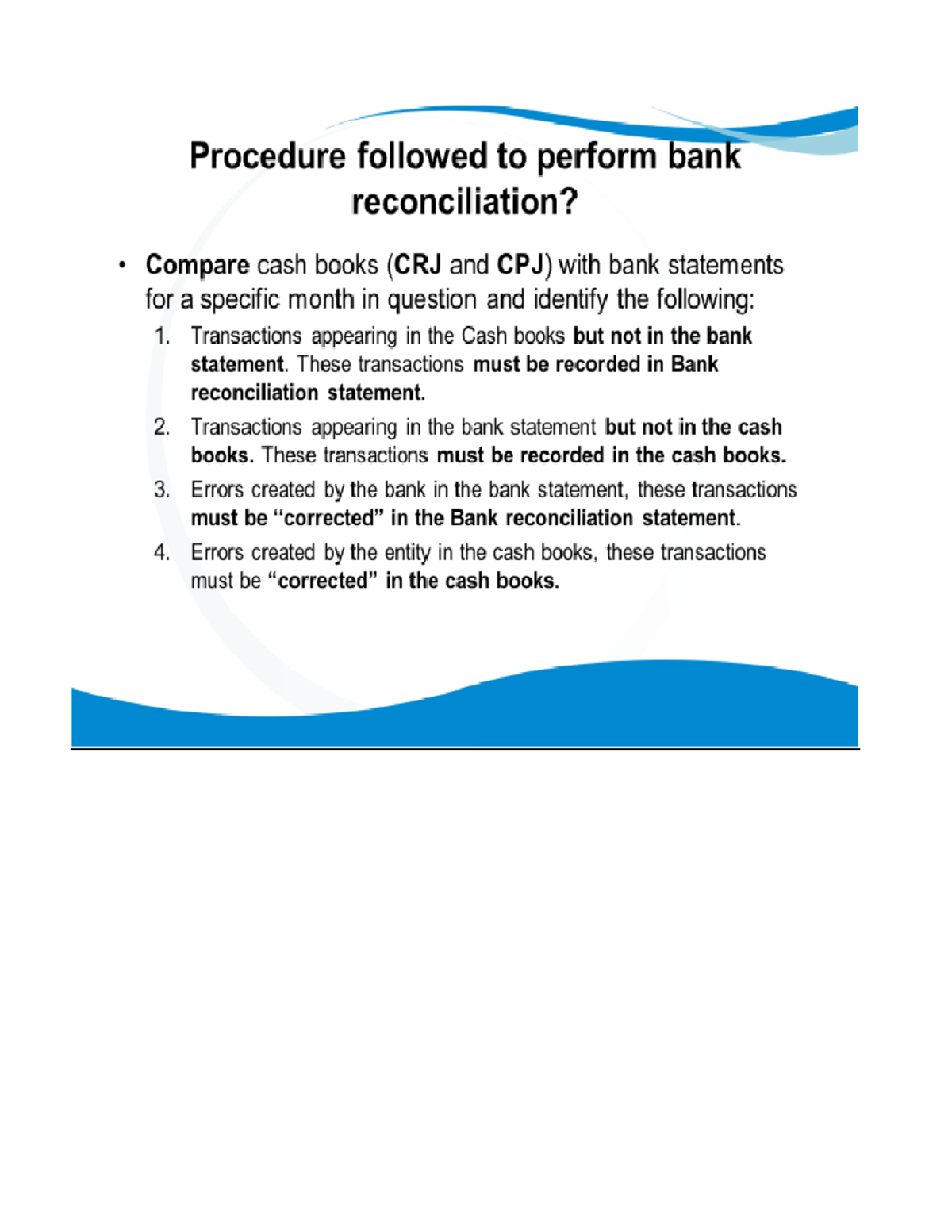 Bank Reconciliation Question And Solution - BANK RECONCILIATION ...