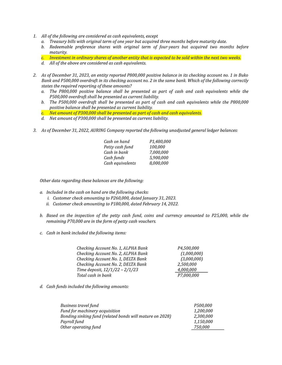 PQ-1 - Sample Assignment With Answers For Accounting. Financial ...