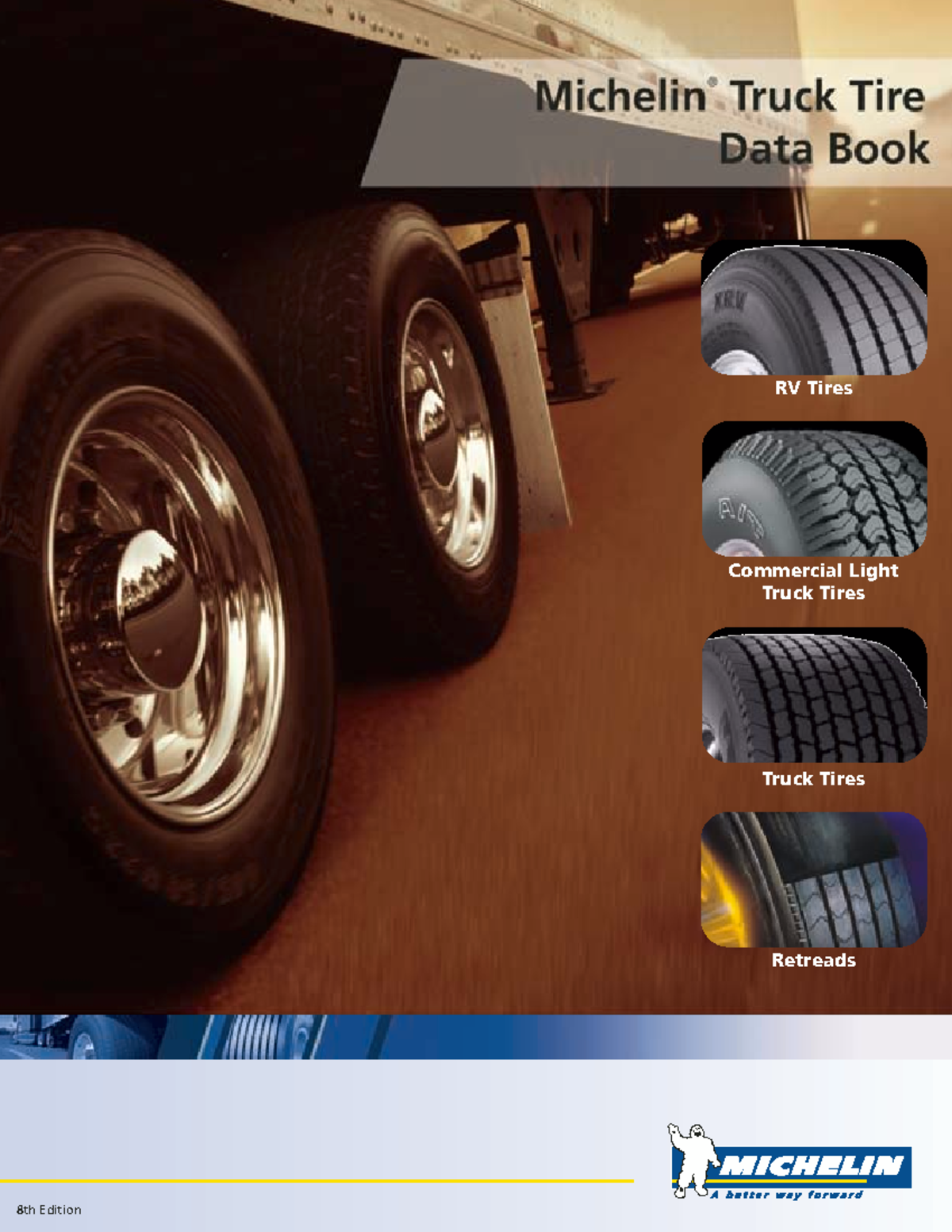Michelin Truck Lt Truck Databook 8th Edition Retreads RV Tires Truck