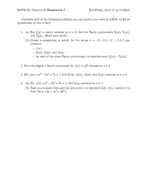 221 S23 Exam 2 Review - Exam 2 Review Topics Covered All material from ...
