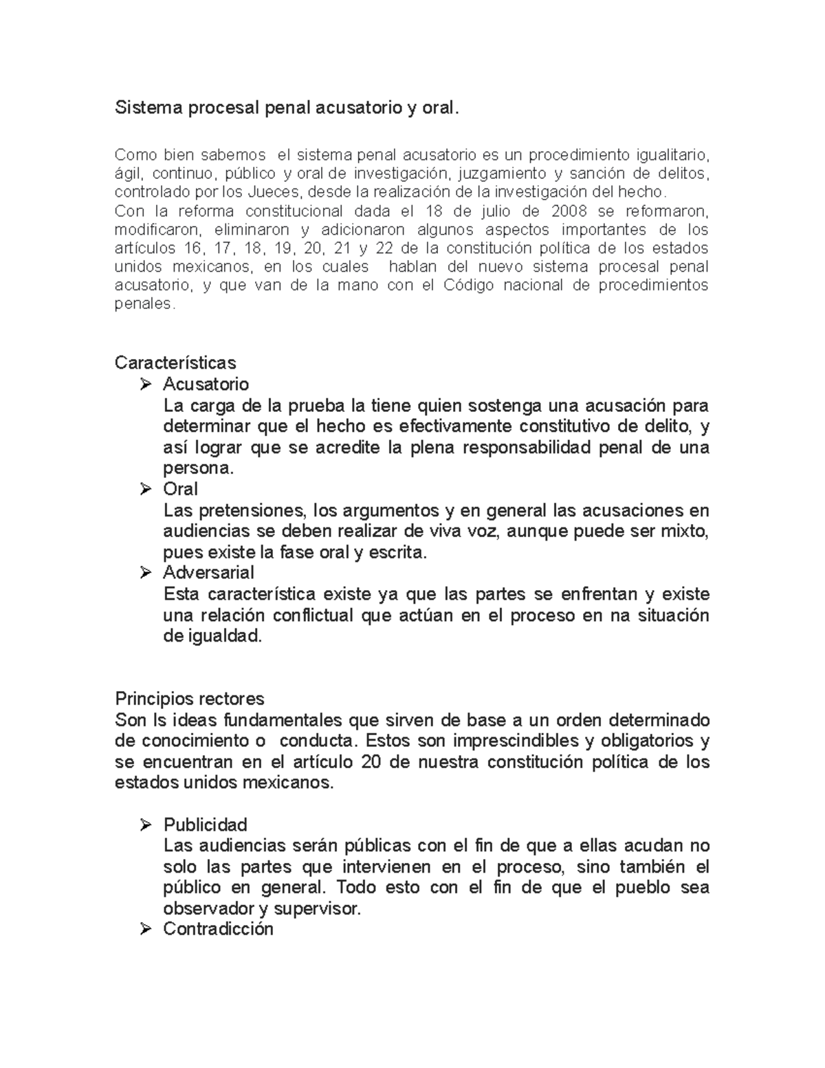 Sistema procesal ACT 2 - Sistema procesal penal acusatorio y oral. Como ...