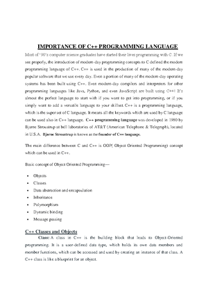 Sample- Solved-Cpp Pgm - SAMPLE SOLVED C++ PROGRAMS Q1. Write a C++ ...