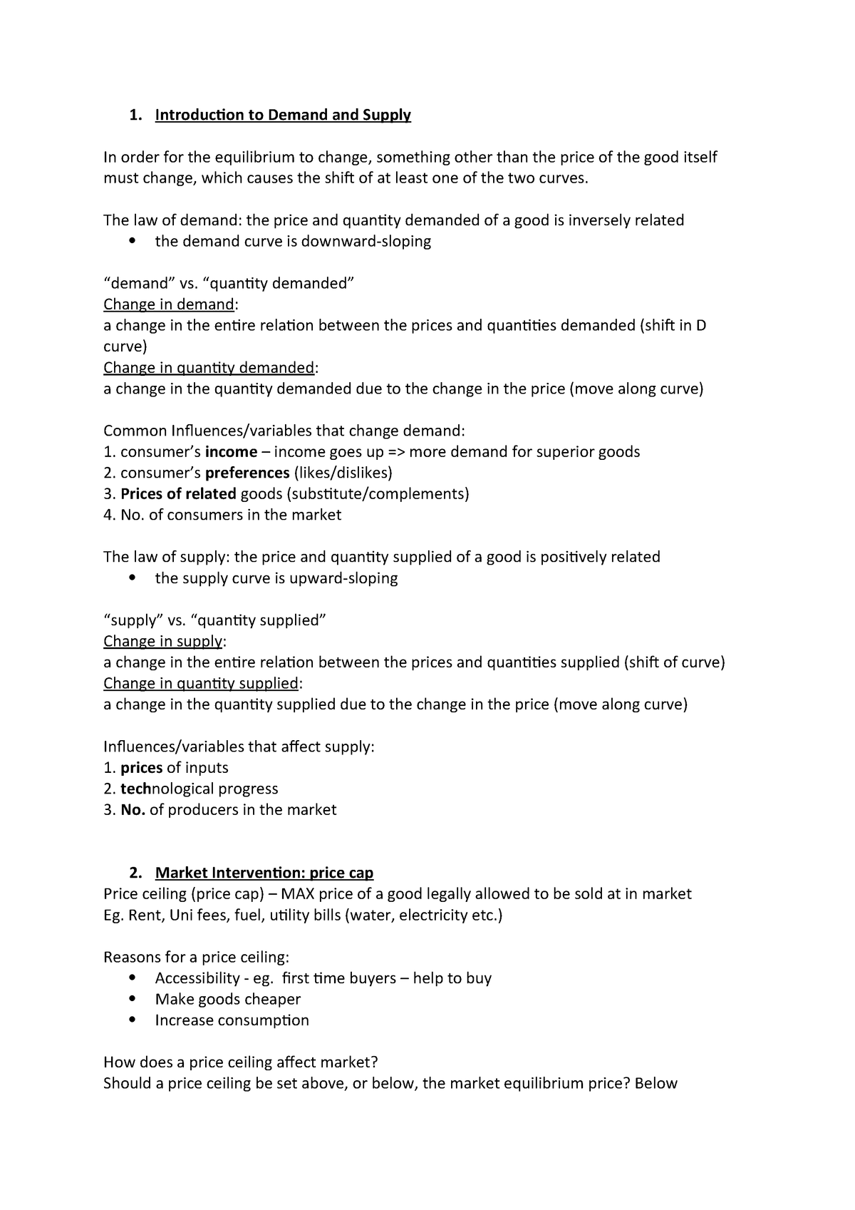 Demand Supply Intervention Microeconomics 1 U52002