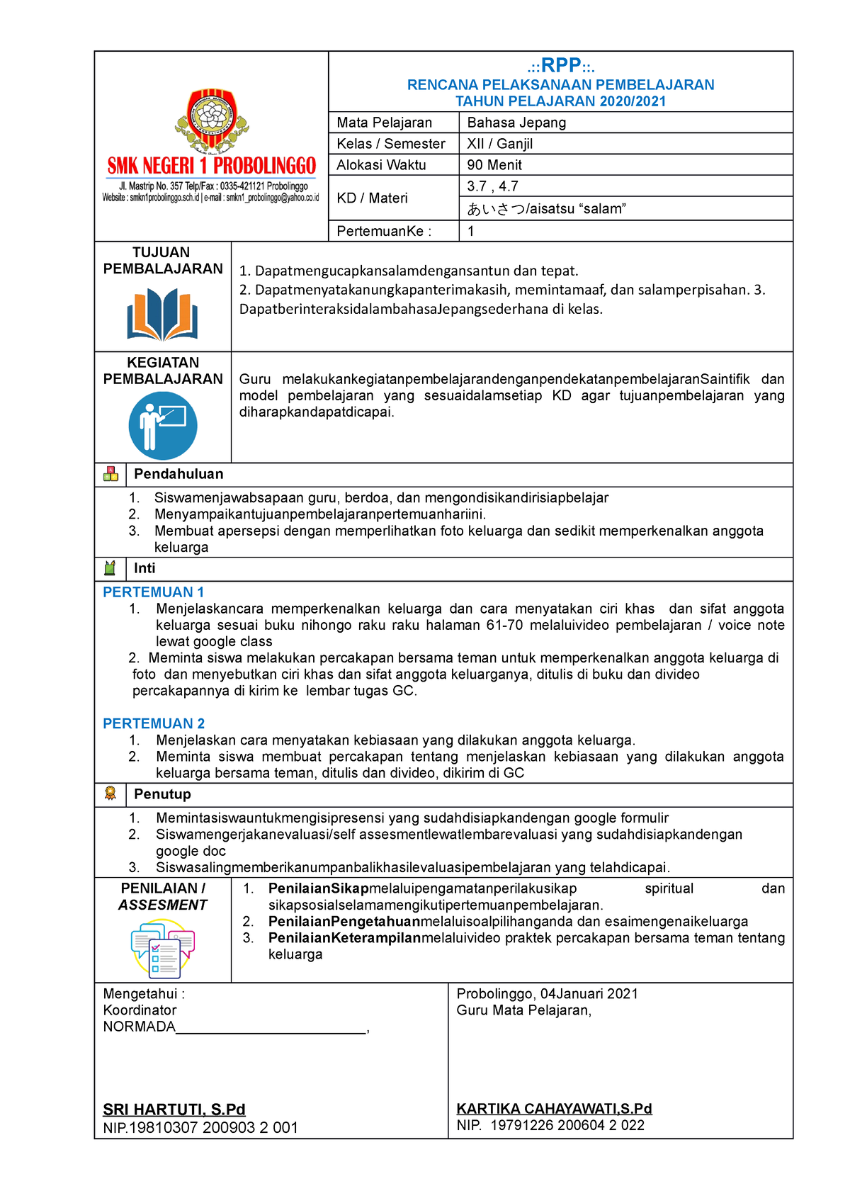 4b. RPP - Lesson Plan - .::RPP::. RENCANA PELAKSANAAN PEMBELAJARAN ...