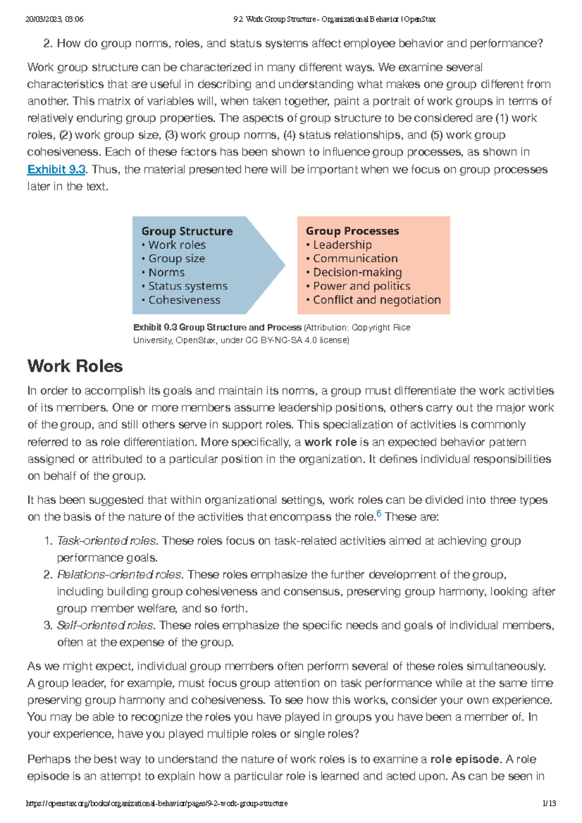 9.2 Work Group Structure - Organizational Behavior Open Stax - How do ...