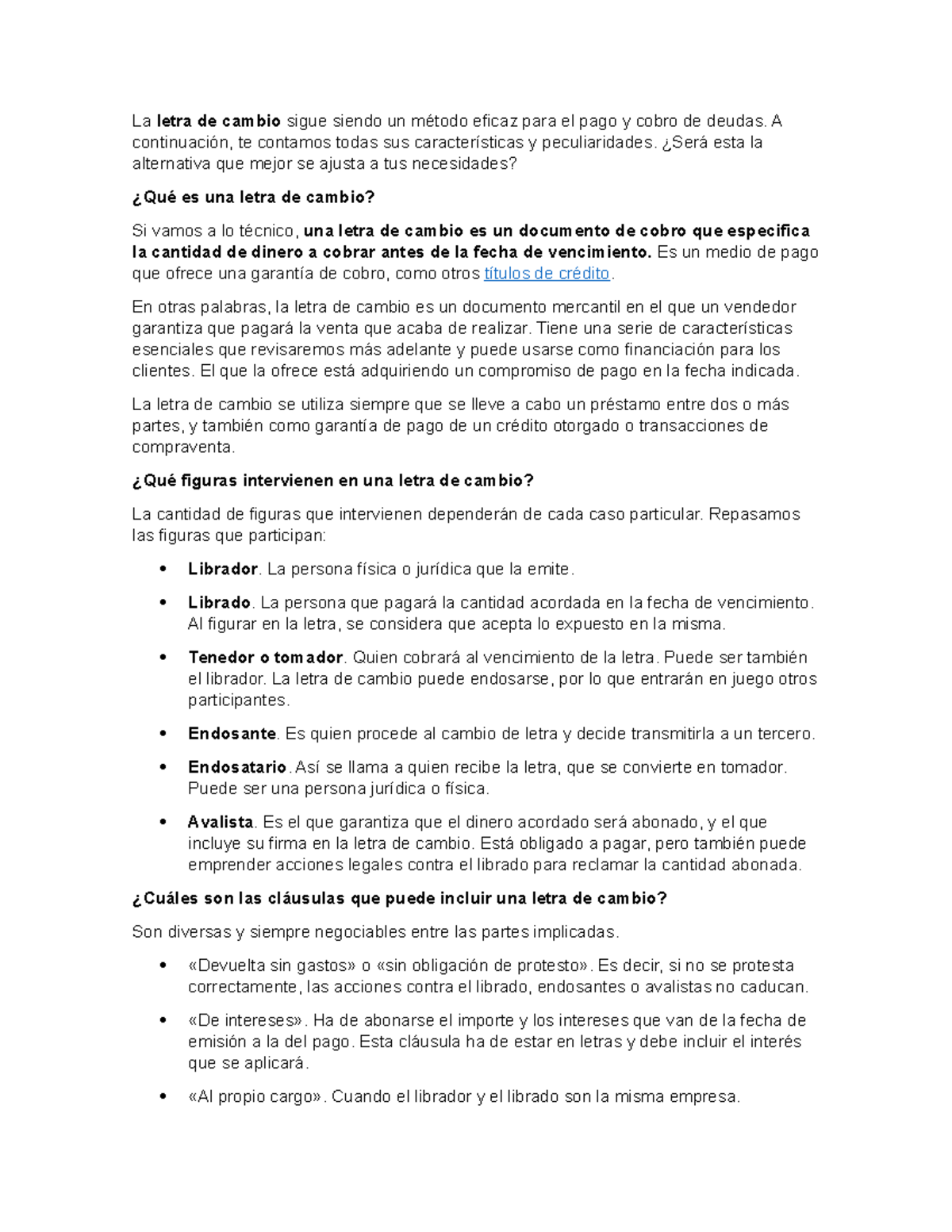 Trabajo DE Contabilidad - La letra de cambio sigue siendo un método ...