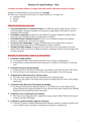 MODE- notes - Quantitative techniques - MODE Mode is defined as the ...