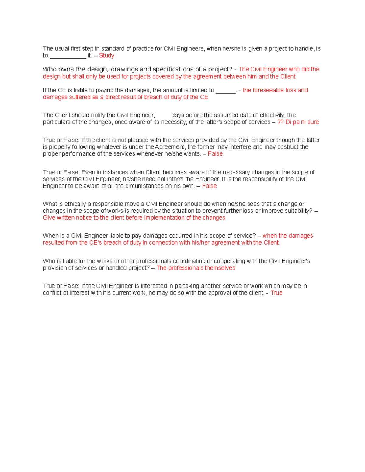 CE Laws Week 4 CE Laws Week 4 The usual first step in standard of