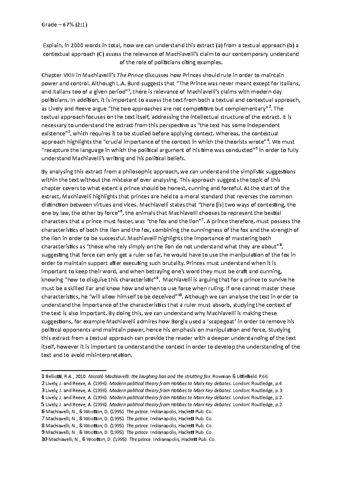 Reflection on Method Essay Explain, in 2000 words in total, how we