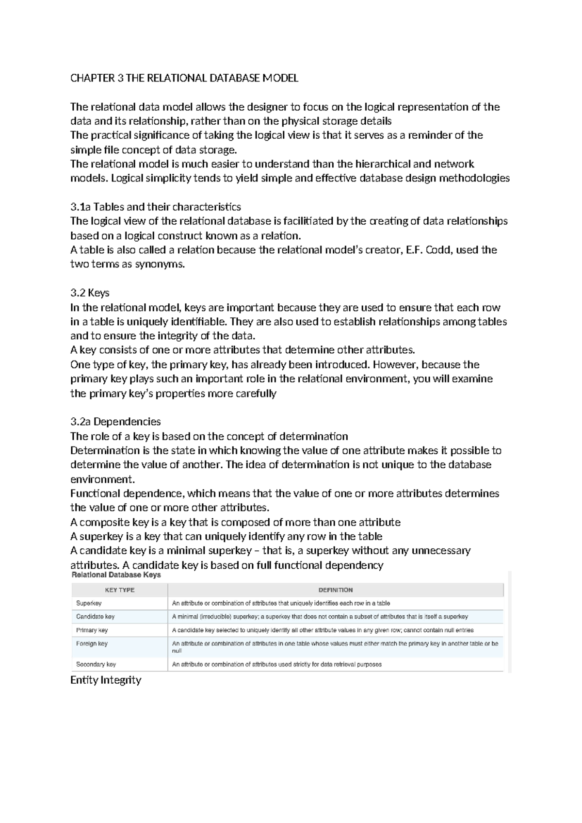 Textbook Revision - Gwen ghiuew hguiiew - CHAPTER 3 THE RELATIONAL ...