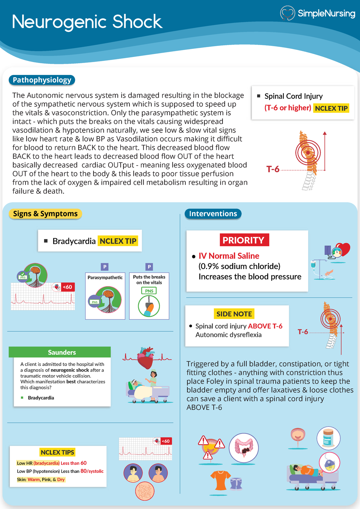 3. Neurogenic Shock - Study Guide - Neurogenic Shock Pathophysiology ...