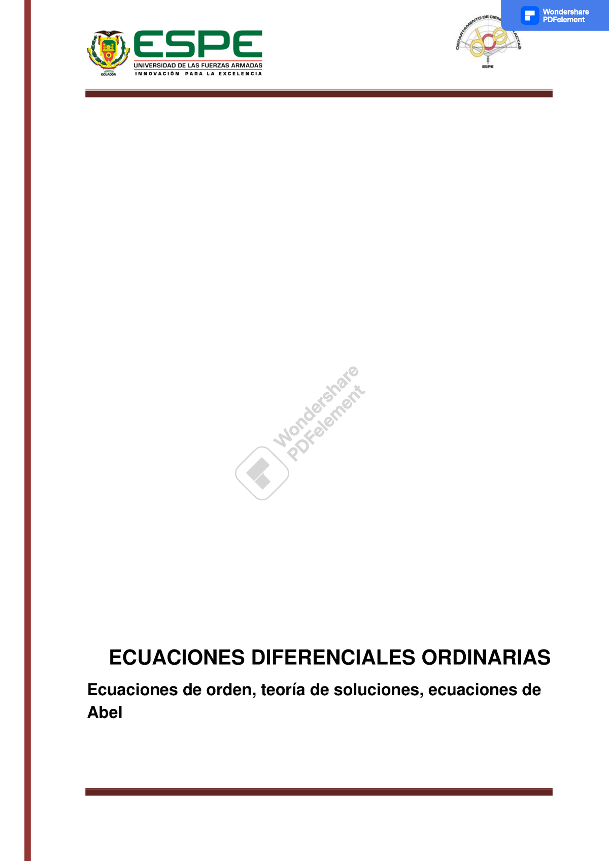 Deber 5 EDO - Ejercicios Resueltos De Ecuaciones Diferenciales ...