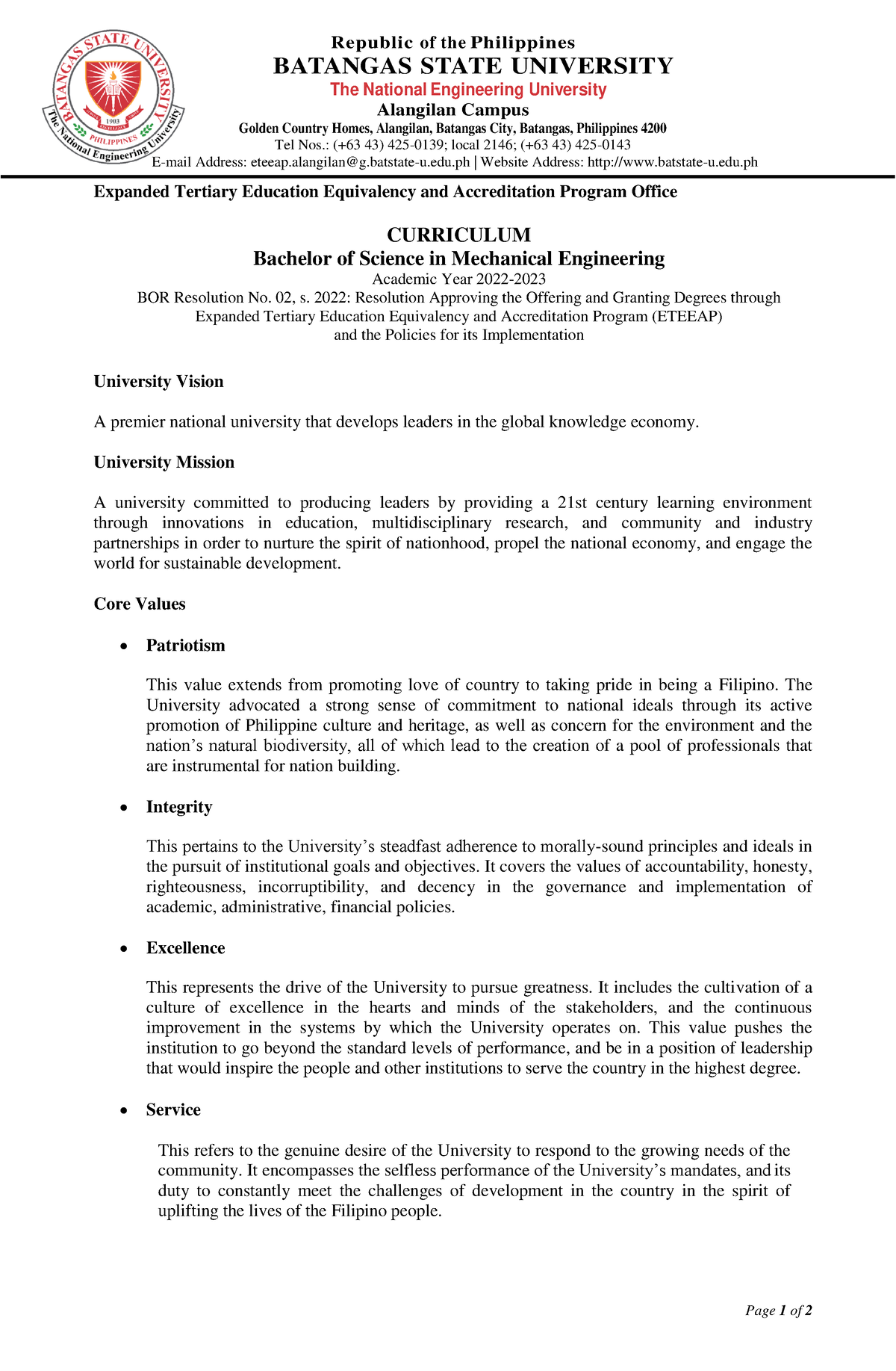 mechanical engineering thesis topics philippines