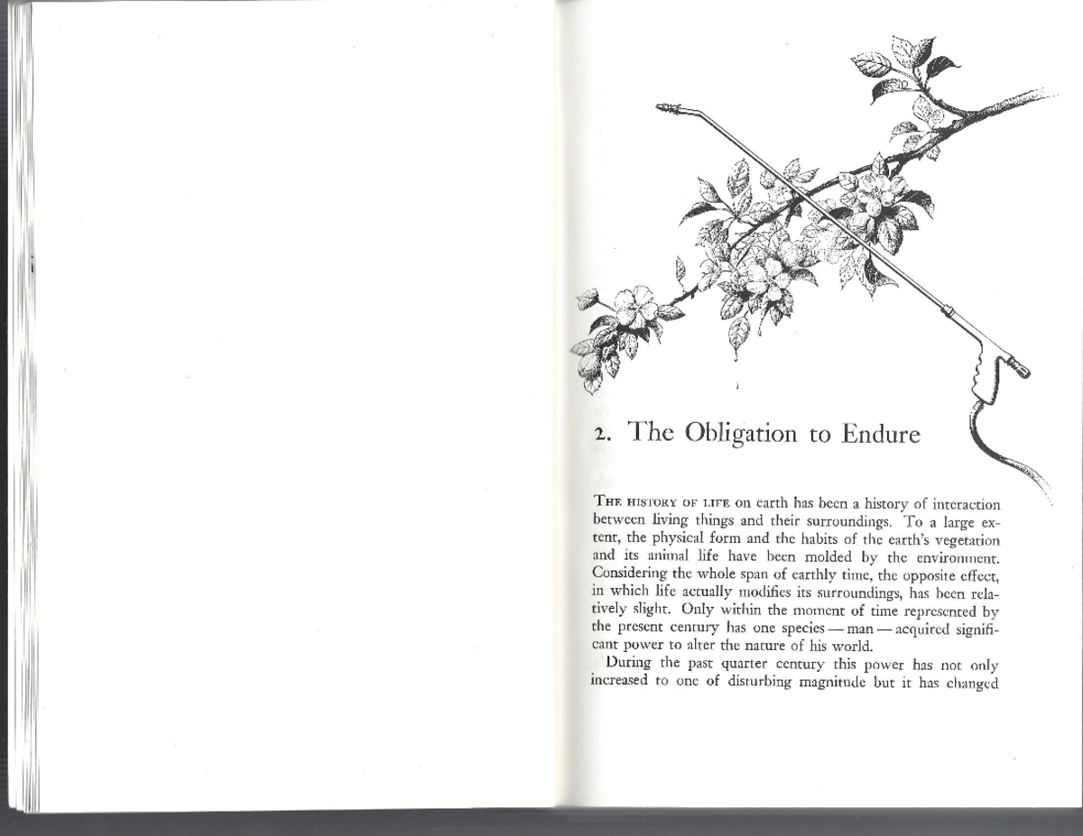 01 Silent Spring Chap2 Carson (1962 2002 ) Env100H1 Studocu