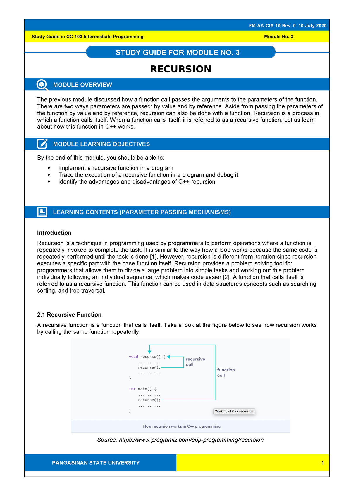 CC103-MOD3 - Goodluck! - STUDY GUIDE FOR MODULE NO. 3 Study Guide In CC ...